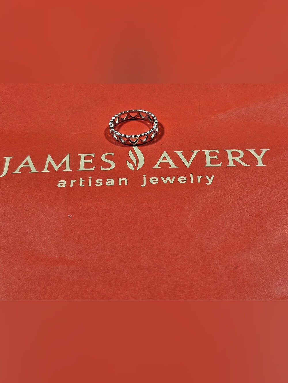 James Avery Sterling Tiny Hearts Ring